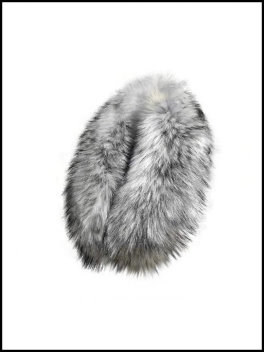 Faux Fur Collar Scarf Shawl Shrug - Detachable Winter Wrap